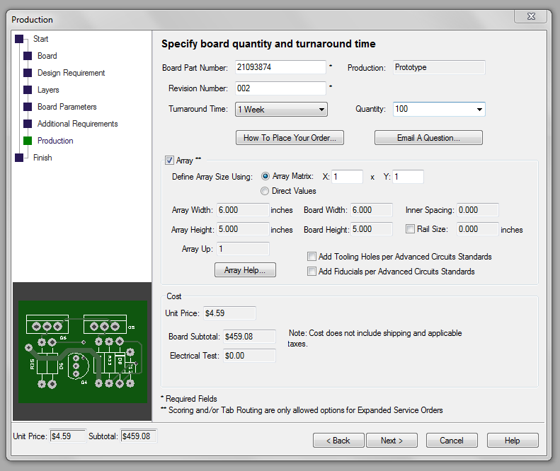 free pcb design software prompts